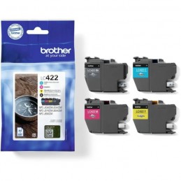 BROTHER LC422VAL Pack 4 couleurs pour Business Smart MFC-J5340DW, MFC-J5345DW, MFC-J5740DW et MFC-J6940DW