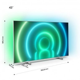 PHILIPS 43PUS7956 TV LED UHD 4K 43'' (108cm) - Ambilight 3 côtés - Android TV - Dolby Vision - Dolby Atmos - 4x HDMI - vue D