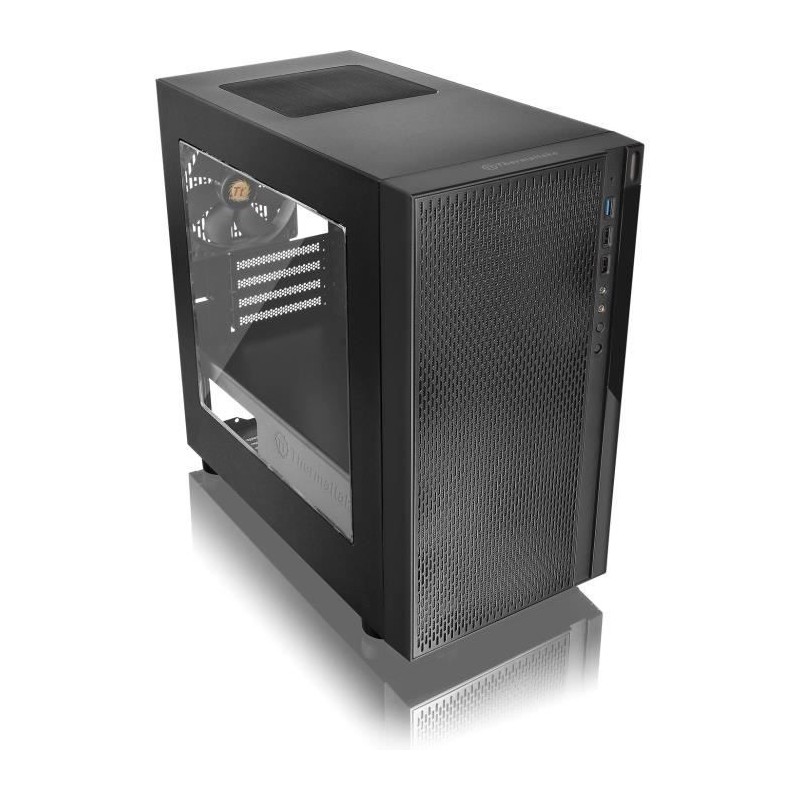 THERMALTAKE Versa H18 Noir Fenetre Boitier PC Mini Tour - Micro ATX (CA-1J4-00S1WN-00)