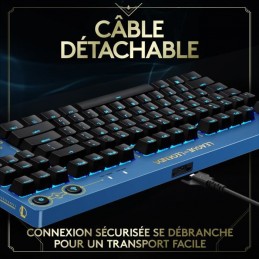 LOGITECH G Pro LIGHTSYNC RVB Clavier Gaming Mécanique - Edition Officielle League of Legends (920-010535) - vue D