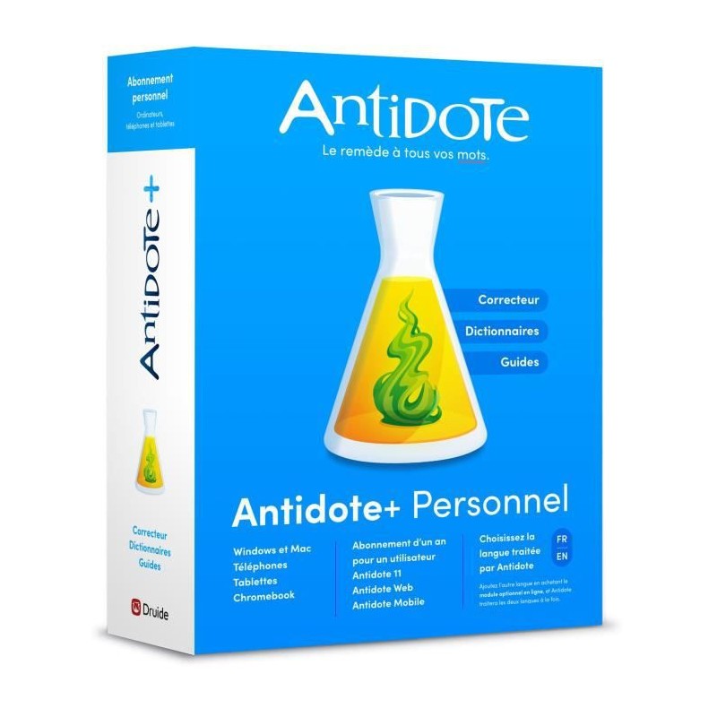 MYSOFT Antidote+ Personnel - Abonnement 1 an - 1 utilisateur (Antidote 11 + Antidote Web + Antidote Mobile)