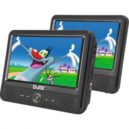 D-JIX PVS906-50SM Lecteur DVD portable double écran 9'' - Autonomie 2h