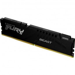 KINGSTON FURY Beast 16Go DDR5 (2x 8Go) RAM DIMM 5200MHz CL40 (KF552C40BBK2-16) - vue de trois quart