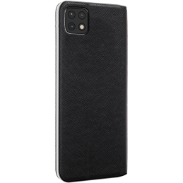 BBC Etui folio Stand Noir pour smartphone Samsung Galaxy A22 5G - vue de dos