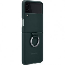 SAMSUNG Coque silicone Vert avec anneau pour smartphone Z Flip3 - vue en situation