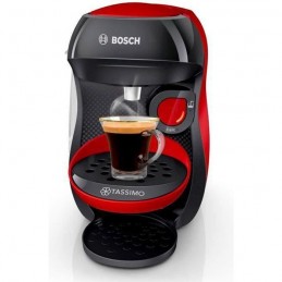 BOSCH TASSIMO T10 HAPPY Rouge et anthracite Machine a café multi-boissons 0.7L - 1400W - vue de face production café