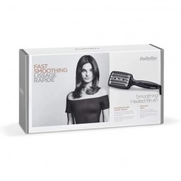 BABYLISS HSB101E Brosse Chauffante Smoothing Heated Brush en Céramique pour un lissage rapide et facile - vue emballage