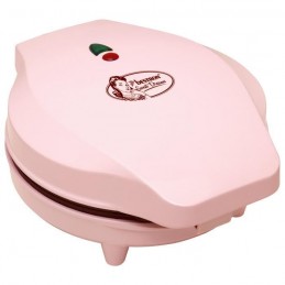 BESTRON ASW217 Rose Gaufrier forme de coeur - revetement antiadhésif - 700W - vue de trois quart