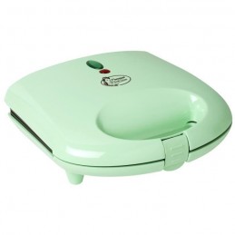 BESTRON 11147 Vert pastel Machine a gaufres - 700W - vue de trois quart