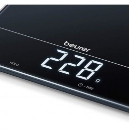 BEURER KS 34 Noir Balance de cuisine XL - Pèse aliments - vue zoom LCD