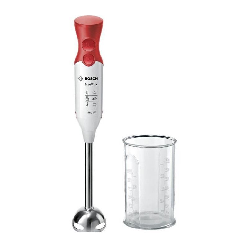 BOSCH MSM64110 Blanc et Rouge Mixeur plongeant - 450W