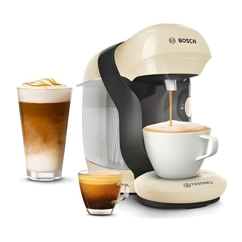 BOSCH TAS1107 Vanille TASSIMO Style Machine à café multi-boissons - T-Disc - 0.7L - 1400W