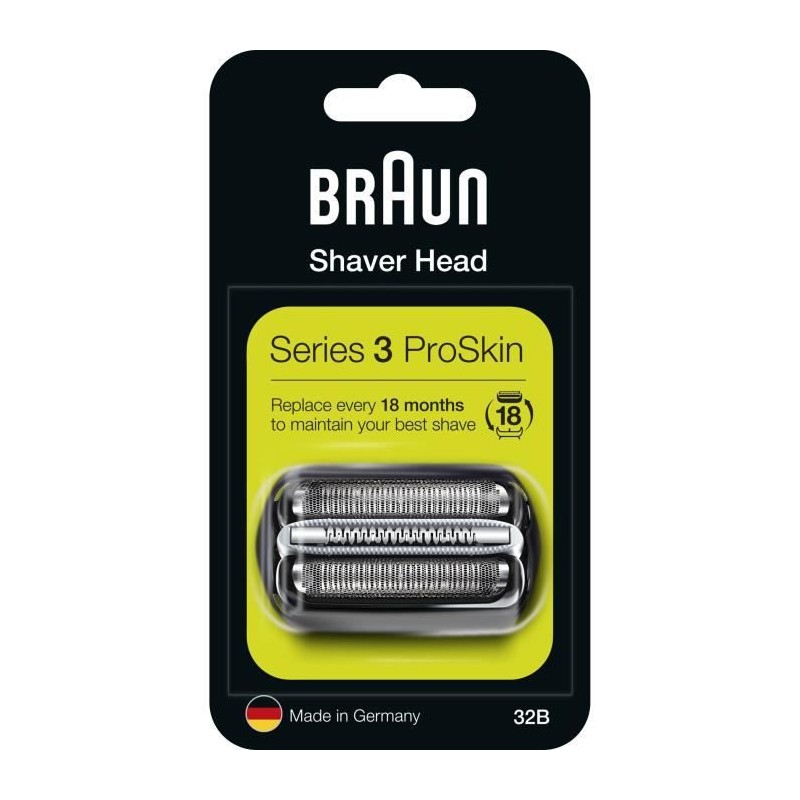 BRAUN 32B Accessoire Series 3 ProSkin Piece De Rechange Pour Rasoir Électrique - vue emballage