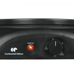 CONTINENTAL EDISON CEP1000B Noir Crêpière électrique Diam. 30cm - 1000W - vue thermostat