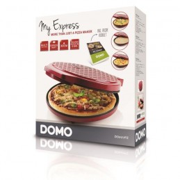 DOMO DO9177PZ Rouge Appareil de cuisson Pizza "My express" - Diam. 30cm - 1450W - vue emballage