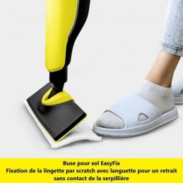 KARCHER SC2 Upright Easyfix Balai Nettoyeur Vapeur 0.4L - 1600W - vue fixation lingette