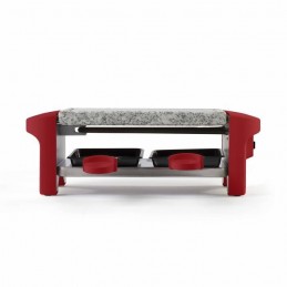 LIVOO DOC156RC Rouge chili Appareil a raclette 2 personnes - 350W - vue de face