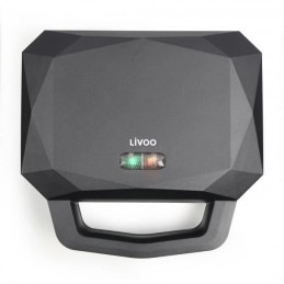 LIVOO DOP232 Appareil a gaufres et croques - 1000W - Plaques 12.5 x 23 x 1.5 cm