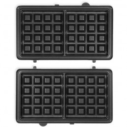 LIVOO DOP232 Appareil a gaufres et croques - 1000W - Plaques 12.5 x 23 x 1.5 cm - vue plaques gaufres