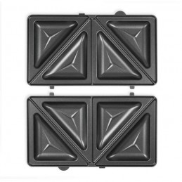 LIVOO DOP232 Appareil a gaufres et croques - 1000W - Plaques 12.5 x 23 x 1.5 cm - vue plaques croques