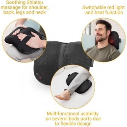MEDISANA CL300 Noir Coussin de massage Shiatsu Contour - Epaules, dos, jambes et cou - Bien-être relaxant - vue positions