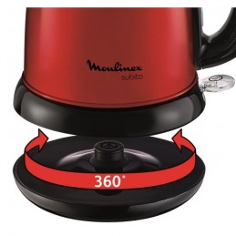 MOULINEX BY540510 Subito Rouge Bouilloire électrique - 1.7L - 2400W - Base pivotante 360° - vue zoom base