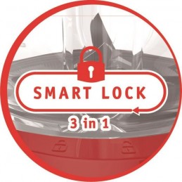 MOULINEX LM420510 Rouge Blender électrique Blendforce Bol 1.25L - 600W - vue zoom smart lock