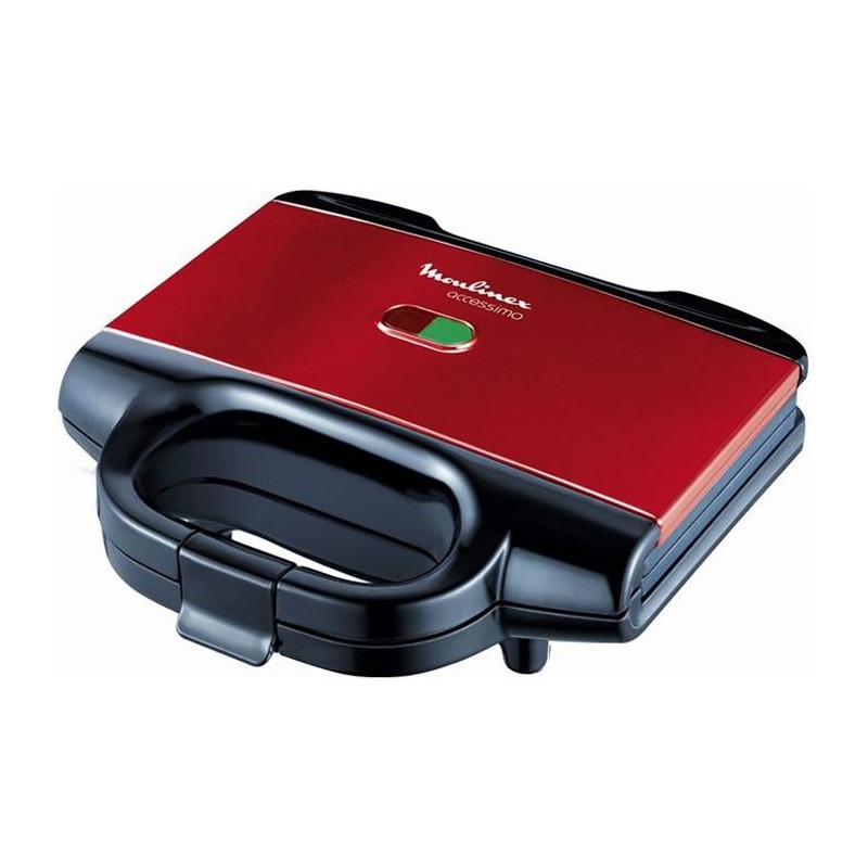 MOULINEX SM180811 Accessimo Rouge Appareil à Croque monsieur Gaufrier - 650W