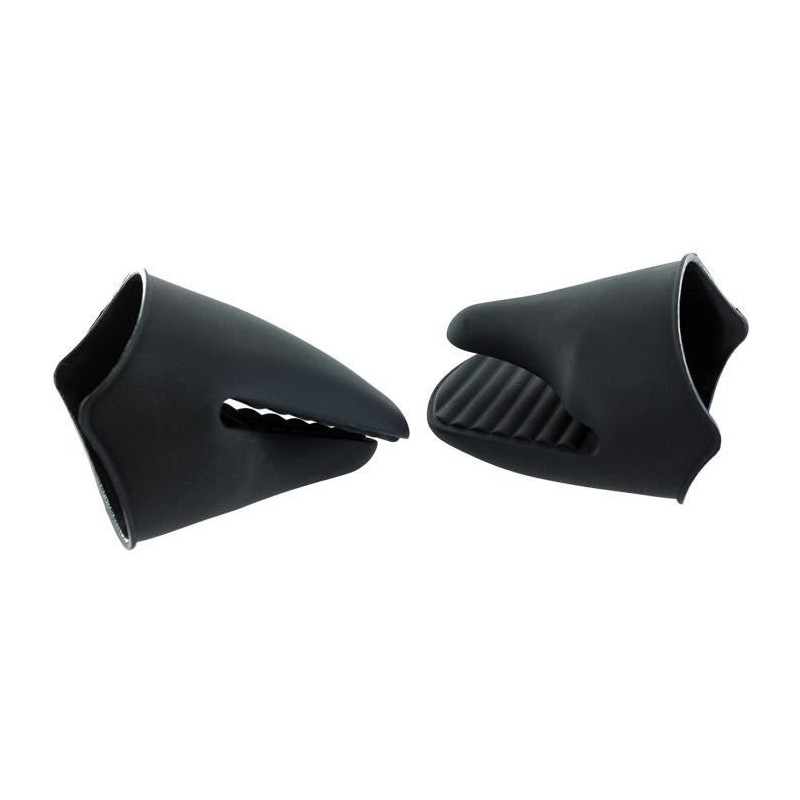 NINJA 4023J300EUK Noir Set de 2 maniques en silicone - Résistant a la chaleur - Transporter des plats chauds sans se brûler