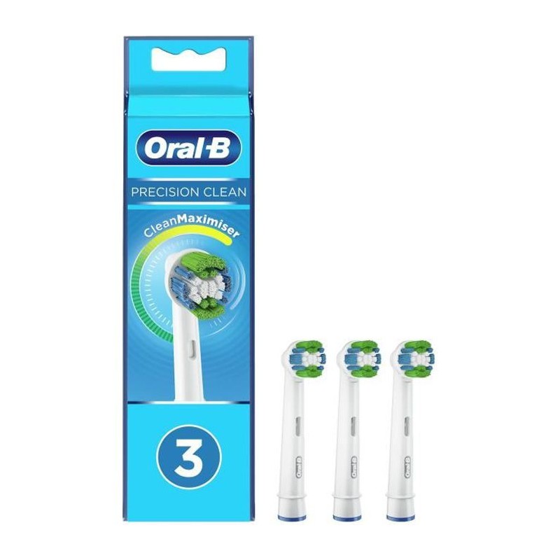 ORAL-B Brossette de Rechange Précision Clean avec Technologie Clean Maximiser (Pack de 3 unités)