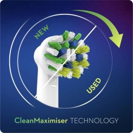 ORAL-B Brossette CrossAction avec Technologie CleanMaximiser (Pack de 8 unités) - vue couleur