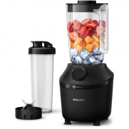 PHILIPS HR2041/41 Noir Blender Daily Bol 1.9L - 450W - Lames ProBlend 4 - vue gourde