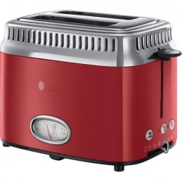 RUSSELL HOBBS 21680-56 Rouge Toaster Grille-pain Retro - 1300W - 2 fentes