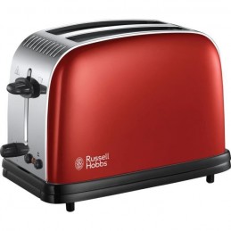 RUSSELL HOBBS 23330-56 Rouge Toaster Grille-Pain Colours Plus - 1670W - Technologie Fast Toast