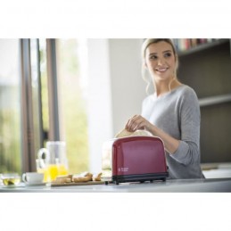 RUSSELL HOBBS 23330-56 Rouge Toaster Grille-Pain Colours Plus - 1670W - Technologie Fast Toast - vue en situation bis