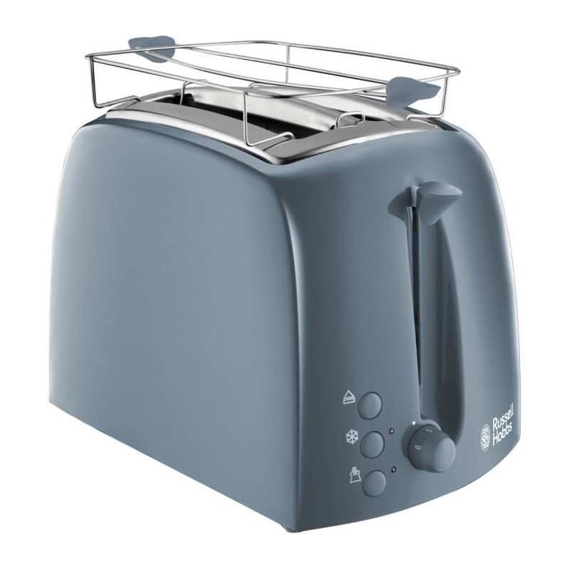RUSSELL HOBBS 21644-56 Gris Toaster Grille-Pain Textures - 850W - Fentes Larges RUSSELL HOBBS 21644-56 Gris Toaster Grille-Pain Textures - 850W - Fentes Larges