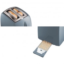 RUSSELL HOBBS 21644-56 Gris Toaster Grille-Pain Textures - 850W - Fentes Larges - vue zoom tiroir miettes