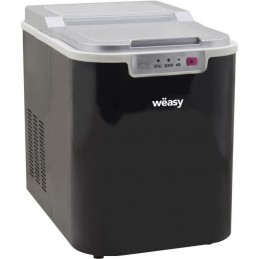 WEASY KW12 Noir Machine à glaçons 12Kg - temps 7 à 12mn - réservoir d'eau 2.2L - 120W - vue de trois quart