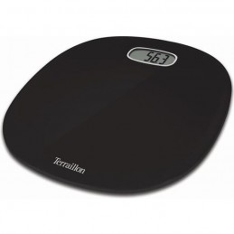 TERRAILLON POP FIRST Noir - Balance Pèse-personne Électronique - Ultra-Plat, Grand Écran LCD - max 160kg