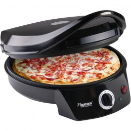 BESTRON APZ400Z Noir Four a pizza électrique - Diam. 27cm - 1800W pour pizza maison ou surgelée