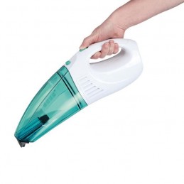 DOMOCLIP DOH109V Vert Aspirateur à main eau et poussières 0.55L - 45W - 20 minutes - vue de trois quart