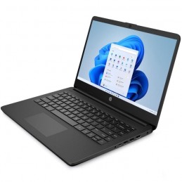 HP 14s-dq2038nf PC Portable 14'' HD - i3-1115G4 - RAM 8Go - SSD 256Go - W11 - AZERTY - vue de trois quart