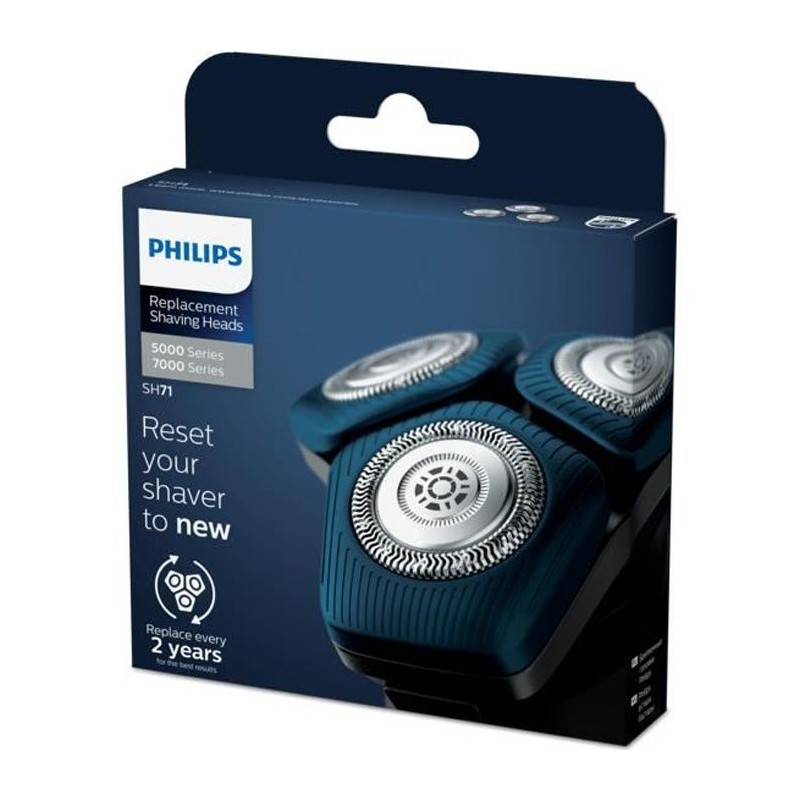 PHILIPS SH71/50 Lot de 3 tetes de rasoir Series 5000 et 7000 - vue emballage