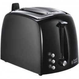RUSSELL HOBBS 22601-56 Noir Toaster Grille-Pain Textures - 850W - Fentes Larges