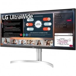 LG 34WN650 Ecran PC UltraWide 34'' UWFHD - Dalle IPS - 5ms - 75Hz - 2x HDMI / DP - FreeSync - vue de trois quart