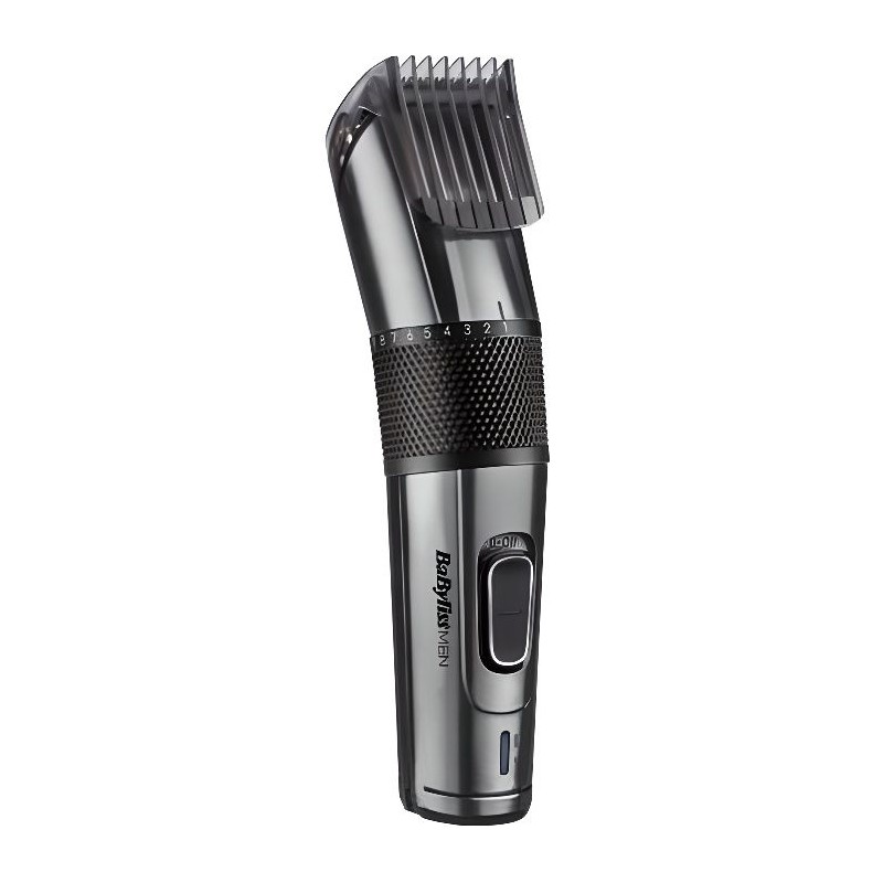 BABYLISS E978E Tondeuse cheveux Carbon Titanium - Cheveux et barbes longues - sans fil 60mn