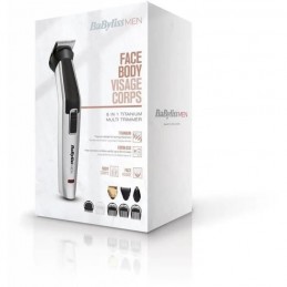 BABYLISS MT726E Tondeuse multifonction 8 en 1 Titanium sans fil - 60mn d'autonomie - vue emballage