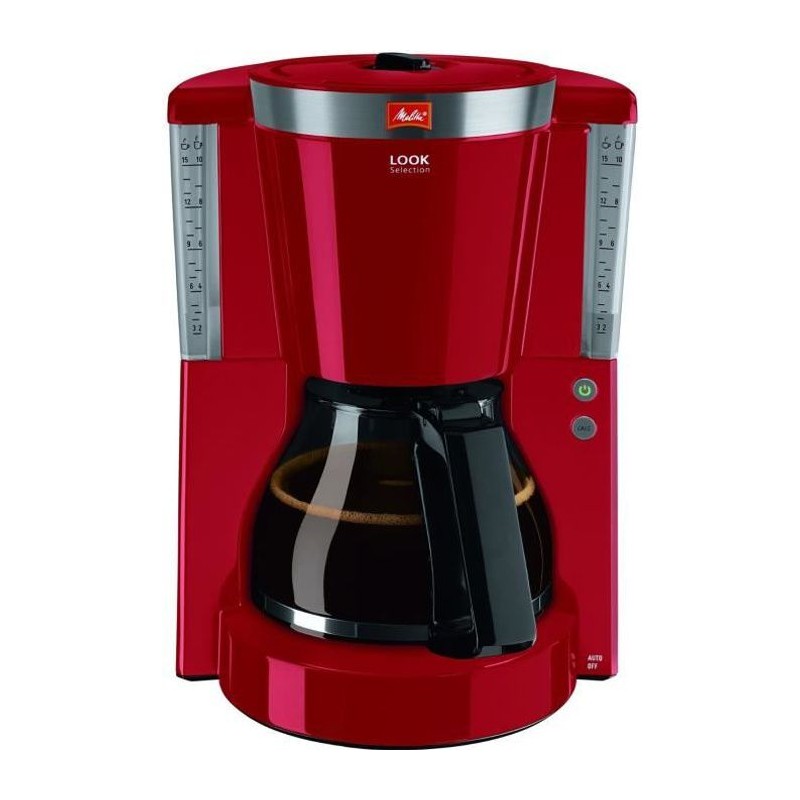 MELITTA 1011-17 Rouge Cafetière filtre Look IV Selection 15 tasses - 1000W