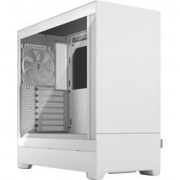 FRACTAL DESIGN Pop Silent White TG Blanc Boitier PC Moyen tour ATX (FD-C-POS1A-04) - vue de trois quart