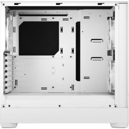 FRACTAL DESIGN Pop Silent White TG Blanc Boitier PC Moyen tour ATX (FD-C-POS1A-04) - vue de profil sans vitre